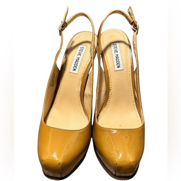 Women’s Steve Madden Chunky Slingback Heels Size 10 - Picture 1 of 9